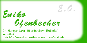 eniko ofenbecher business card